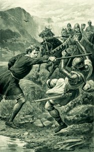 Wallace, attackerad av Lord Percys anhängare av Alfred Pearse
