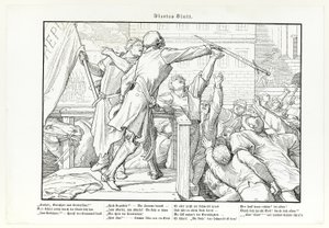Också en dödsdans, tavla IV av Alfred Rethel