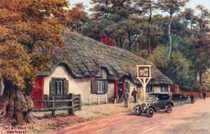 Cat and Fiddle Inn, New Forest av Alfred Robert Quinton