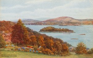 Holme Island och Arnside, från Grange-over-Sands av Alfred Robert Quinton