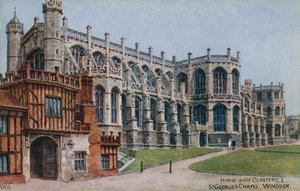 Hästskoklostret och St Georges Chapel, Windsor av Alfred Robert Quinton