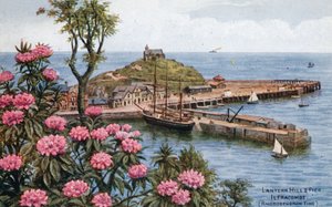 Lantern Hill och Pier, Ilfracombe, (Rhododendron Time) av Alfred Robert Quinton