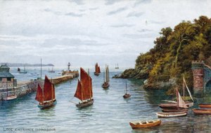 Looe, ingången till hamnen