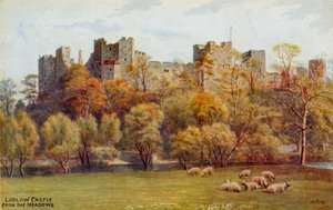 Ludlow Castle från ängarna av Alfred Robert Quinton