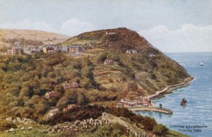 Lynton och Lynmouth från Tors av Alfred Robert Quinton