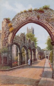 Ruinerna av Priory, Canterbury Cathedral