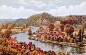 The Severn, från Castle Walk, Bridgnorth av Alfred Robert Quinton