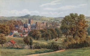 Wells Cathedral, från Milton Hill av Alfred Robert Quinton