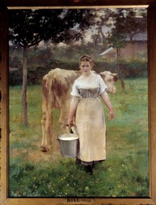 Manda Lametrie, bonden. Målning av Alfred Philippe Roll (1846-1919) 1887 Sön. 2,14 x 1,61 m Paris, musee d