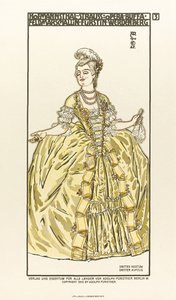 Kostymdesign för operan Der Rosenkavalier The Knight of the Rose av Richard Strauss, 1910