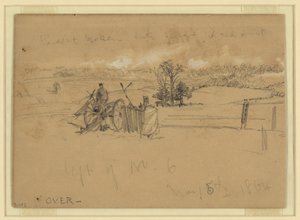 Till vänster om nr 6 av Alfred Rudolph Waud