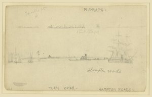 Ripraps. (och) Hampton Roads av Alfred Rudolph Waud