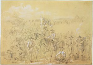 First Virginia Cavalry at a Halt, från "Harper