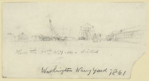 Washington Navy Yard av Alfred Rudolph Waud