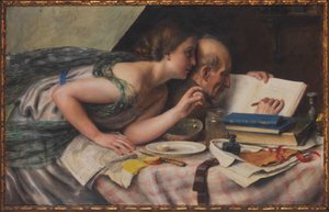 Poeten och hans musa, 1925. av Alfred Schwarzschild