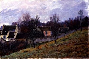 Höst på Louveciennes av Alfred Sisley