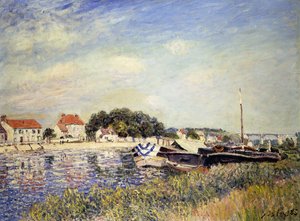 Banks of the Loing vid Saint-Mammes; Bords du Loing a Saint-Mammes, 1885 av Alfred Sisley