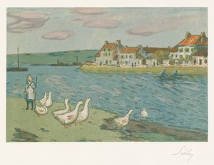 Flodstränderna av Alfred Sisley