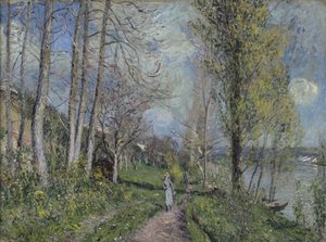 Seines strand, ca 1880-81 av Alfred Sisley
