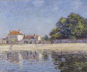 Banks of the Loing, Saint-Mammes (floden Loing vid Saint-Mammes), 1885 av Alfred Sisley
