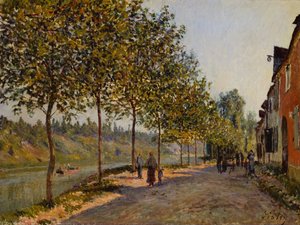 Junimorgon i Saint-Mammès av Alfred Sisley