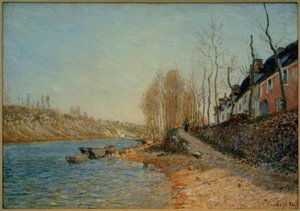 Vita korset i Saint-Mammès av Alfred Sisley