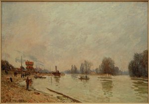 Seinen vid Suresnes av Alfred Sisley