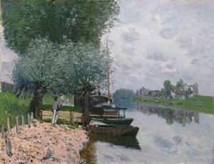 Seine vid Bougival av Alfred Sisley