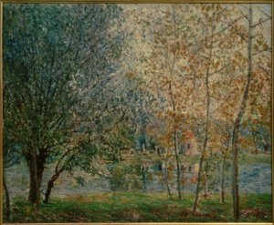 Loing-kanalen på våren av Alfred Sisley