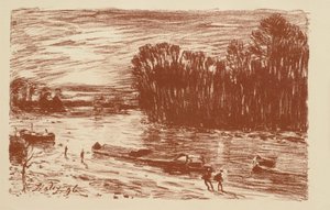 Loing nära St. Mammès av Alfred Sisley