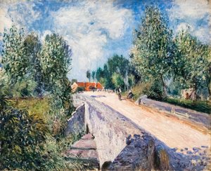 Liten bro nära Moret av Alfred Sisley