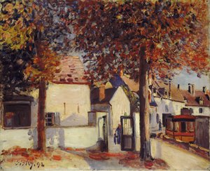 Moret-sur-Loing (Rue de Fosses) av Alfred Sisley