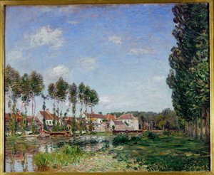 Moret, Bords du Loing, Frankrike av Alfred Sisley