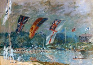 Regatta i Molesey, 1874 av Alfred Sisley