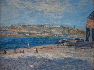 Flodstränder vid Saint-Mammès av Alfred Sisley