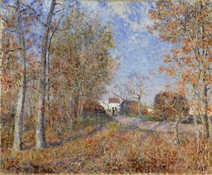 Väg vid skogsbrynet av Alfred Sisley