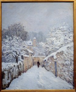 Snö på Louveciennes av Alfred Sisley