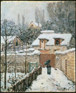 Snö vid Louveciennes av Alfred Sisley