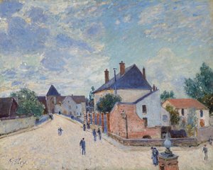 Gata i Moret, ca. 1890. av Alfred Sisley