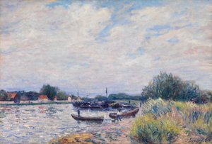 The Loing at Saint-Mammes, ca 1859-99 (olja på duk) av Alfred Sisley