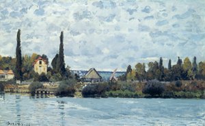 Seinen vid Bougival, 1873 av Alfred Sisley