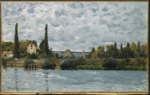Seinen vid Bougival, 1873 av Alfred Sisley