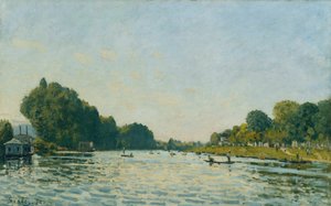 Seinen vid Bougival; Seinen vid Bougival, 1872 av Alfred Sisley