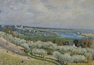 Terrassen i Saint-Germain, vår av Alfred Sisley