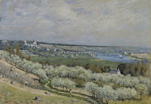 Terrassen i Saint-Germain, Spring av Alfred Sisley