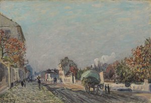 En gata i Marly, 1876 av Alfred Sisley