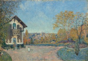 Utsikt över Marly-le-Roi från Coeur-Volant, 1876. av Alfred Sisley