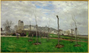 Utsikt över Montmartre av Alfred Sisley