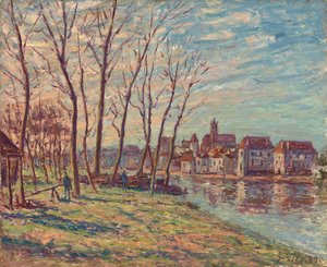 View of Moret, 1889 av Alfred Sisley