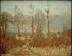 Utsikt över Louveciennes på hösten av Alfred Sisley